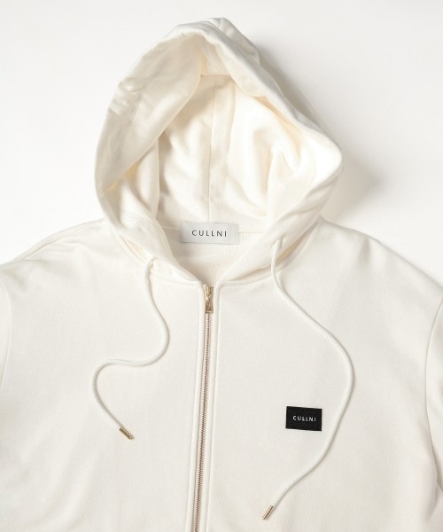 French Terry Embroidery Patch Zip Up Hoodie