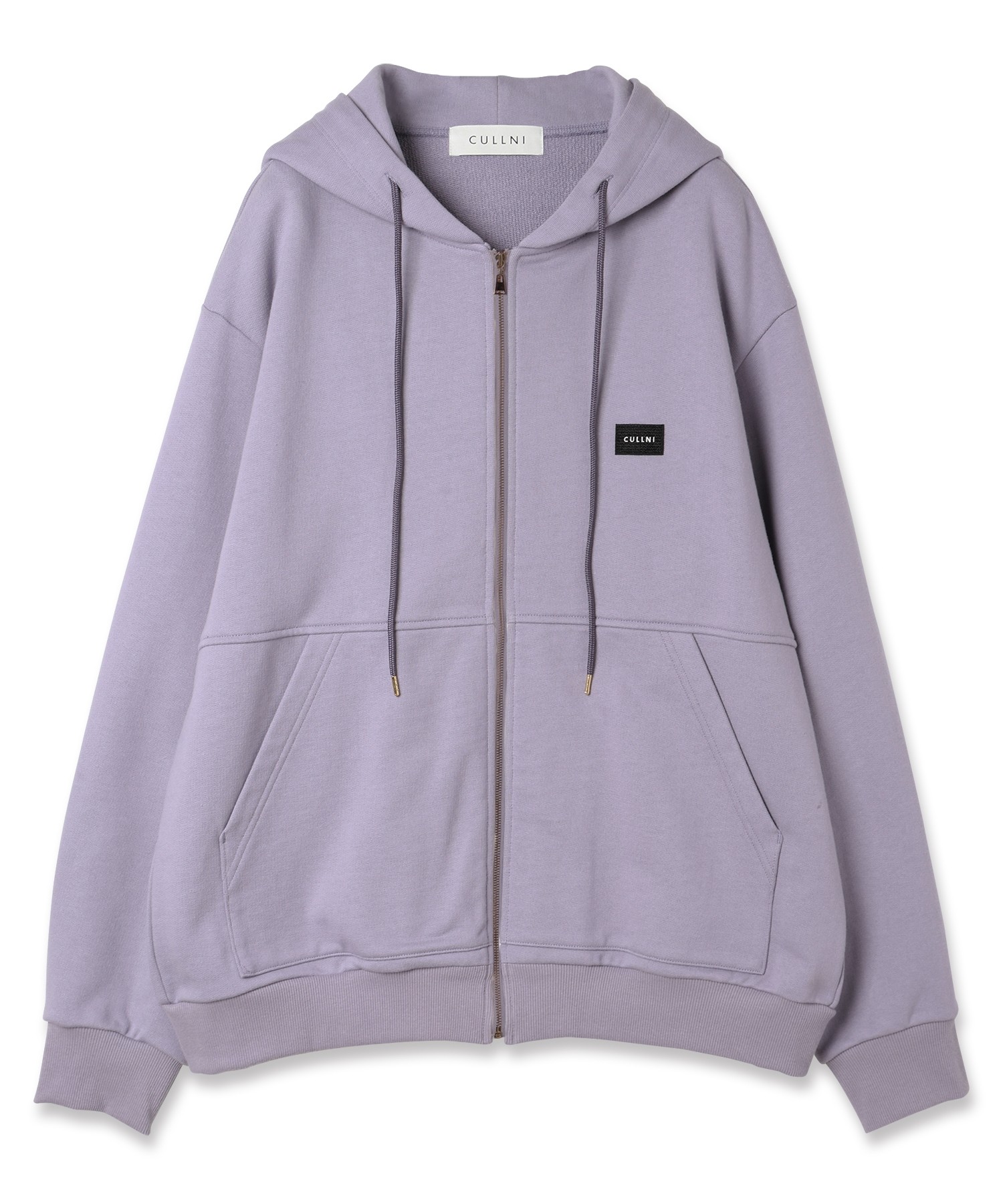 French Terry Embroidery Patch Zip Up Hoodie