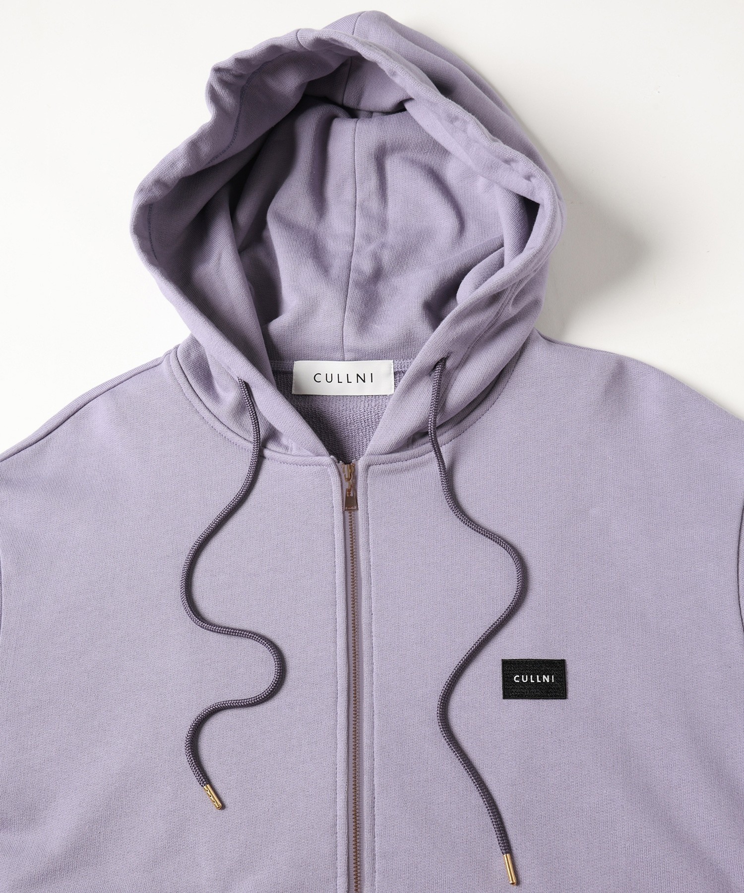 French Terry Embroidery Patch Zip Up Hoodie
