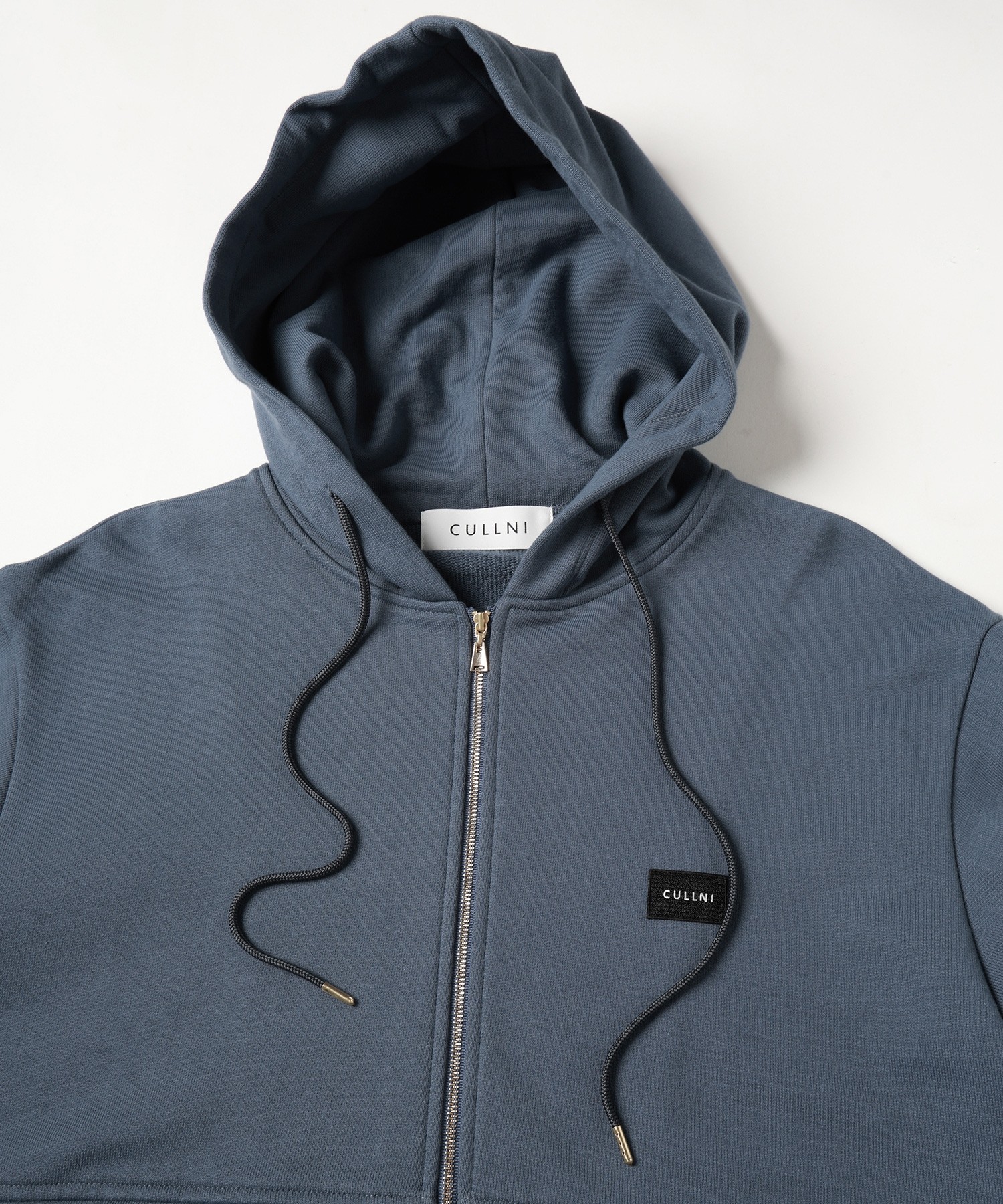 French Terry Embroidery Patch Zip Up Hoodie
