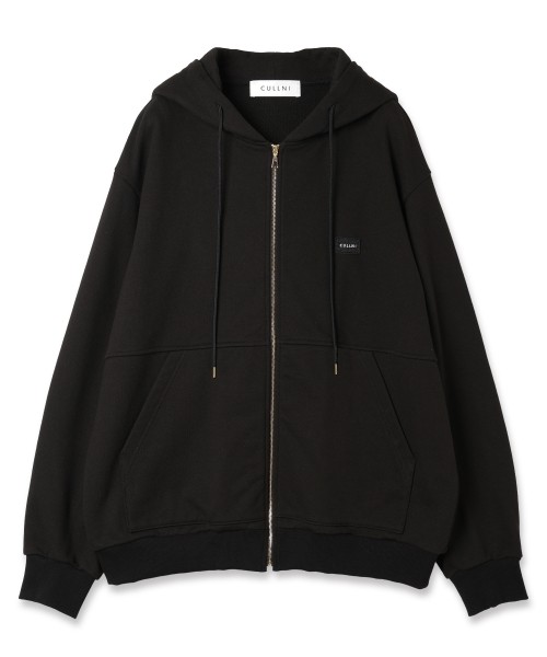 French Terry Embroidery Patch Zip Up Hoodie