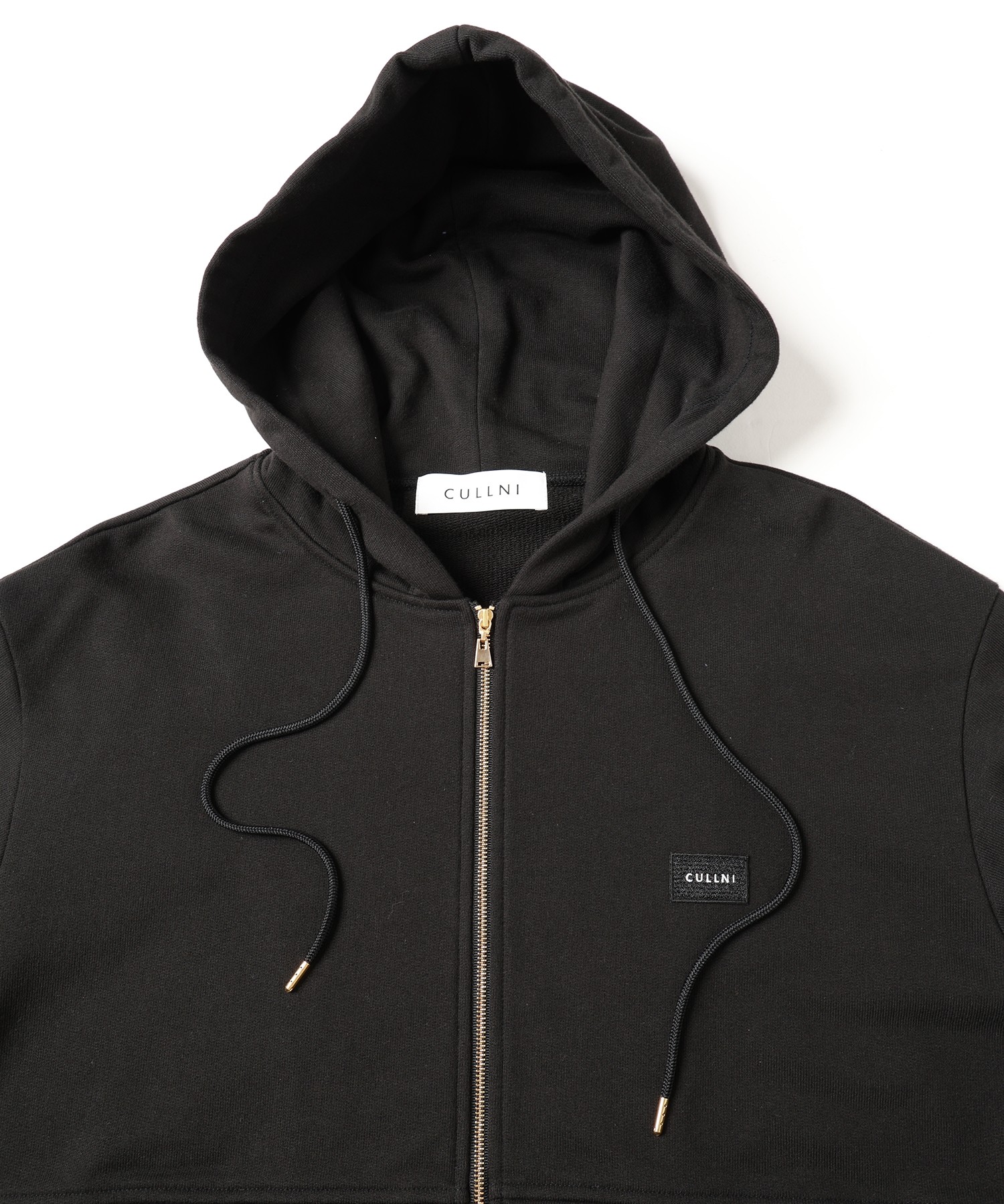 French Terry Embroidery Patch Zip Up Hoodie
