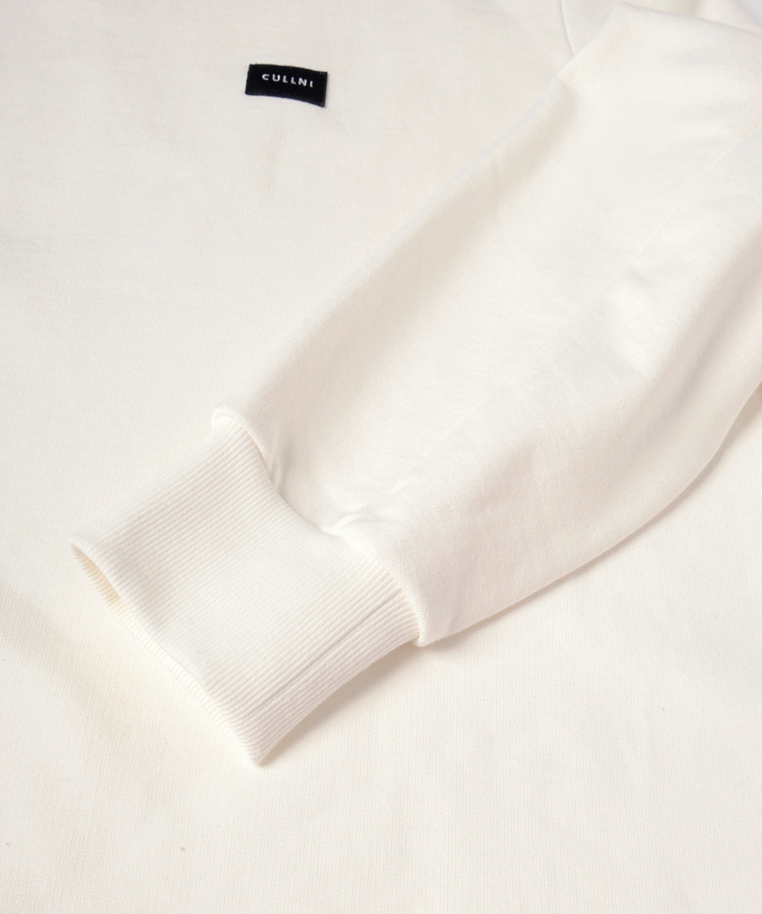 French Terry Embroidery Patch Long Sleeve Pullover