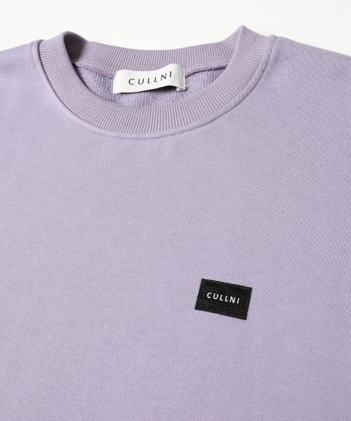 French Terry Embroidery Patch Long Sleeve Pullover