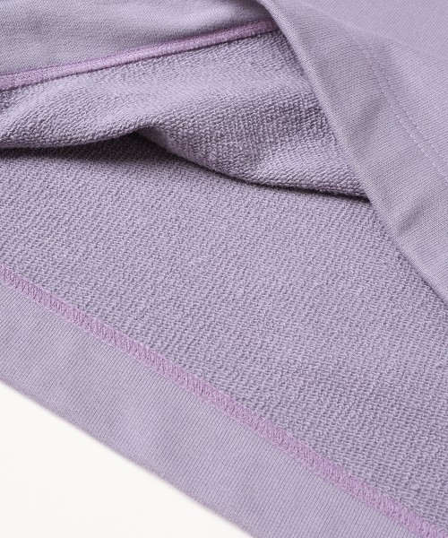 French Terry Embroidery Patch Long Sleeve Pullover