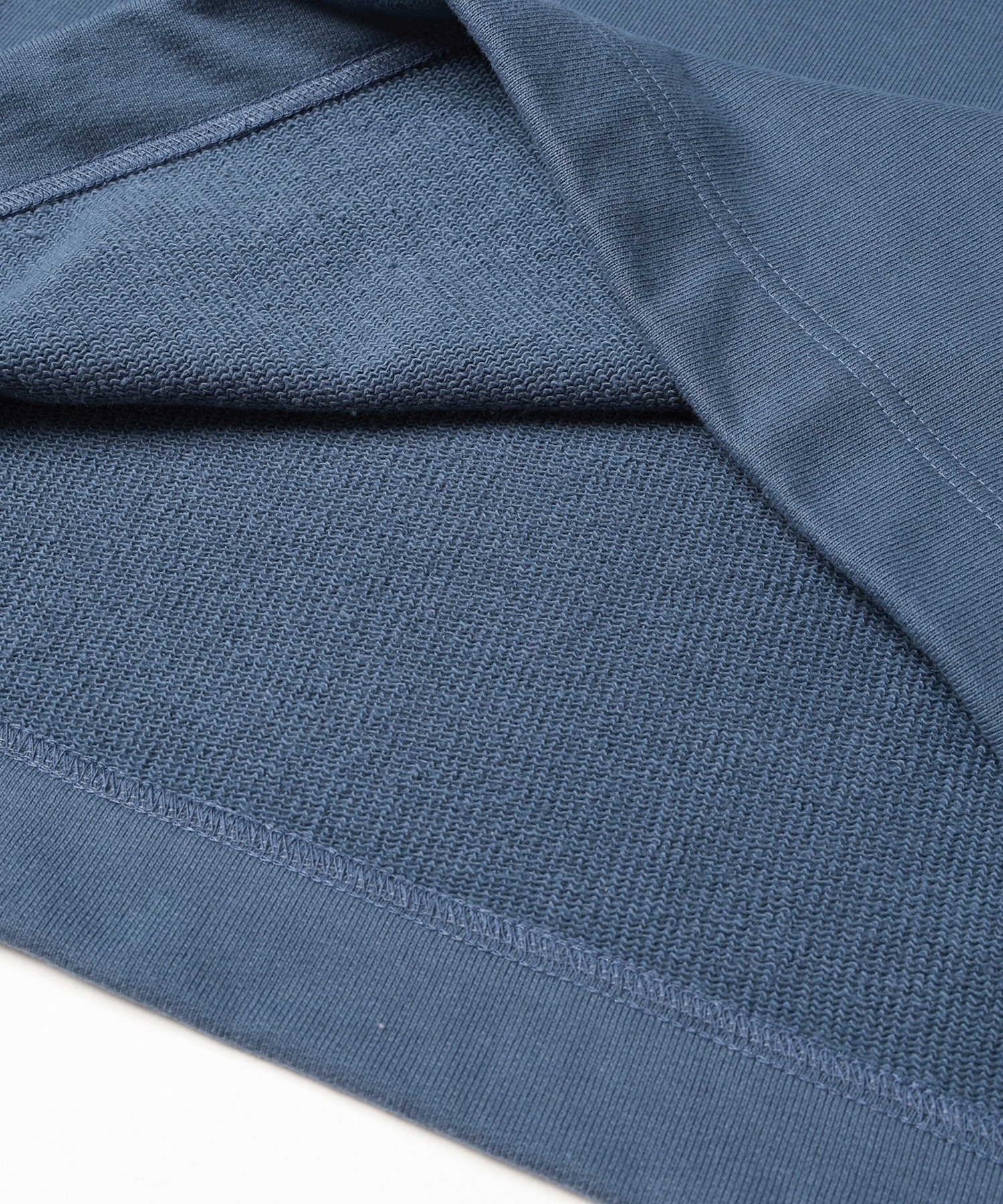 French Terry Embroidery Patch Long Sleeve Pullover