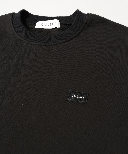 French Terry Embroidery Patch Long Sleeve Pullover