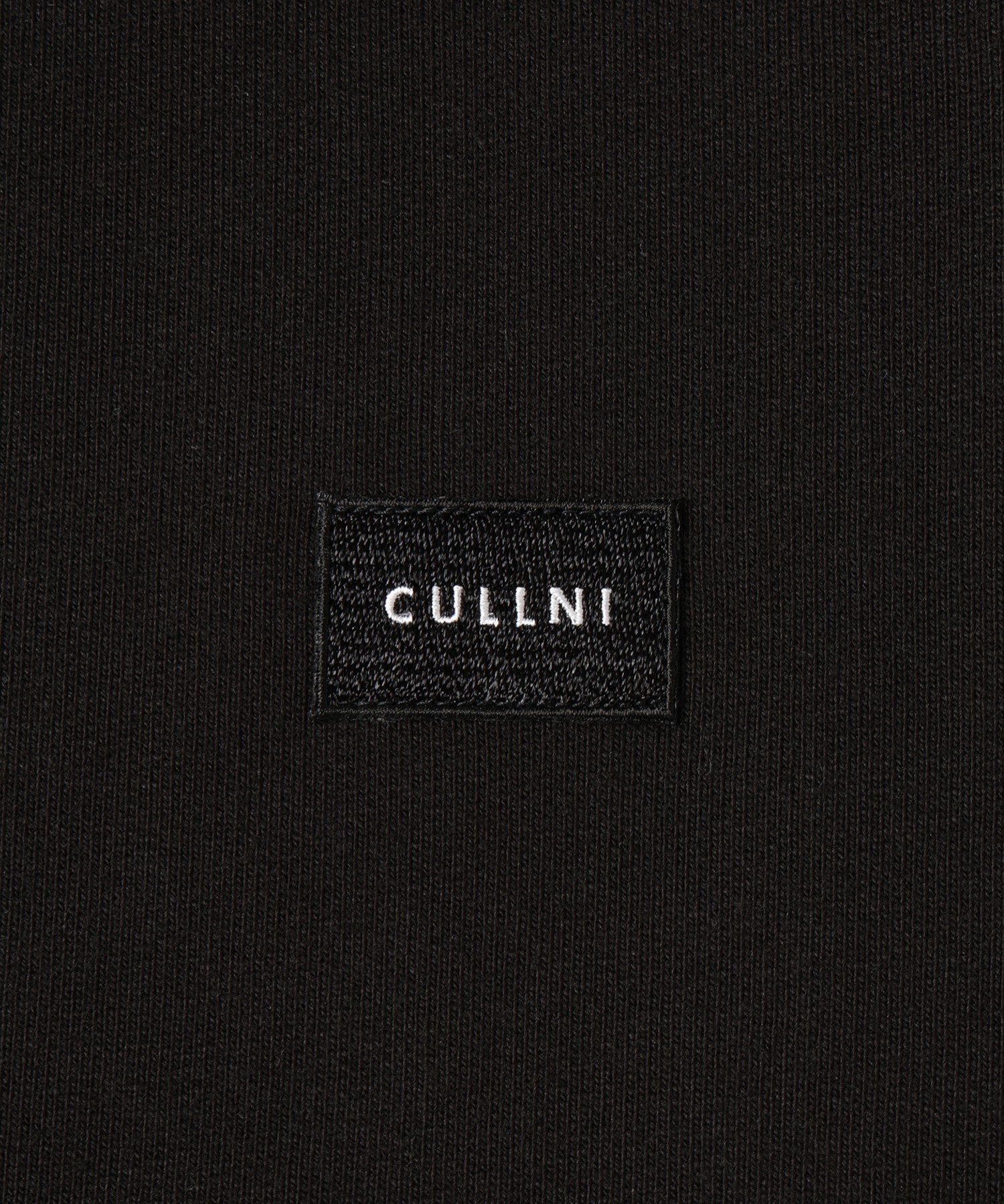 French Terry Embroidery Patch Long Sleeve Pullover