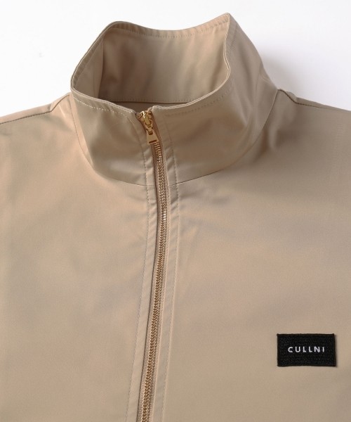 Double Satin Half Zip Embroidery Patch Pullover