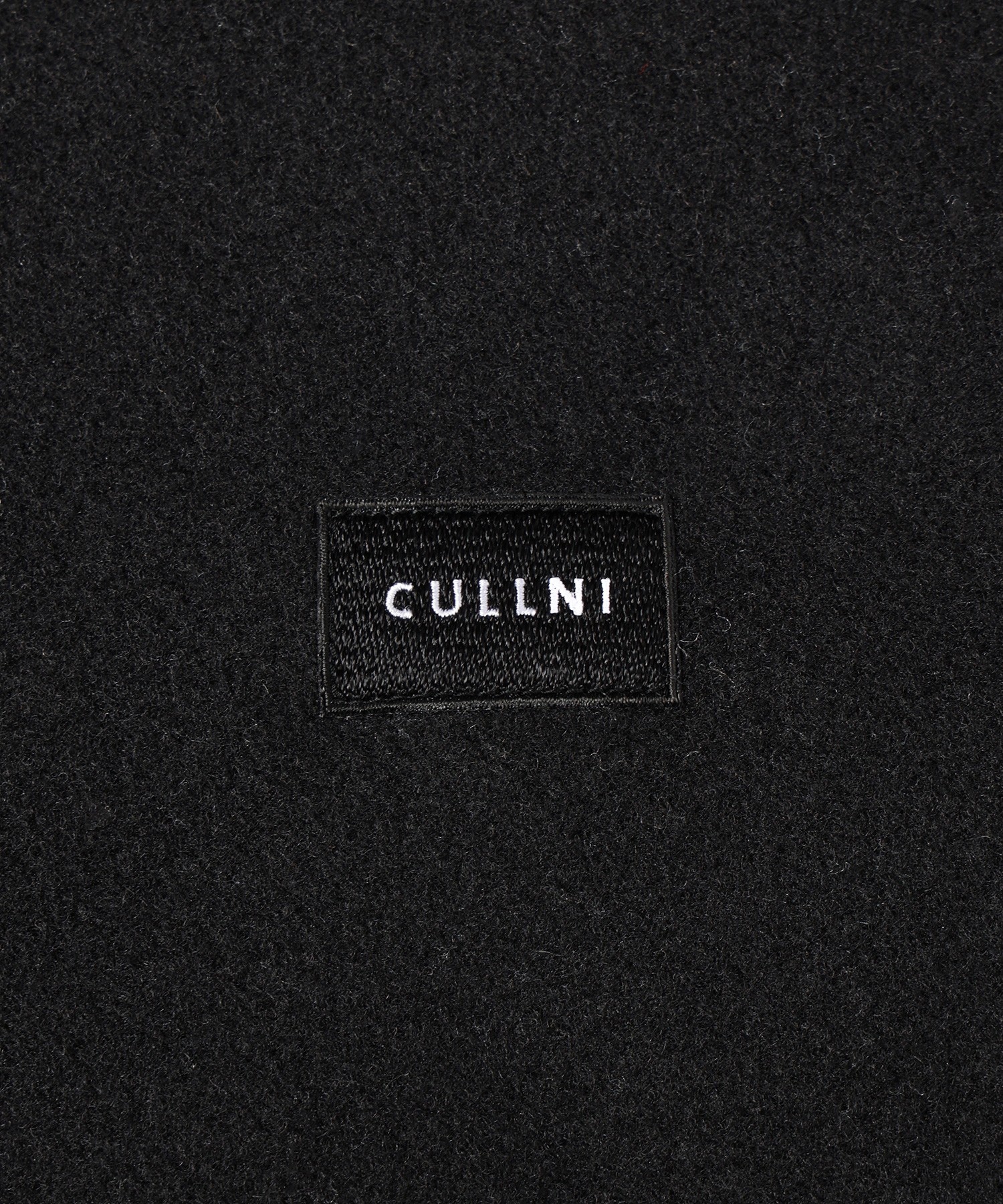 Half Zip High Neck Embroidery Patch Fleece Drawstring Pullover