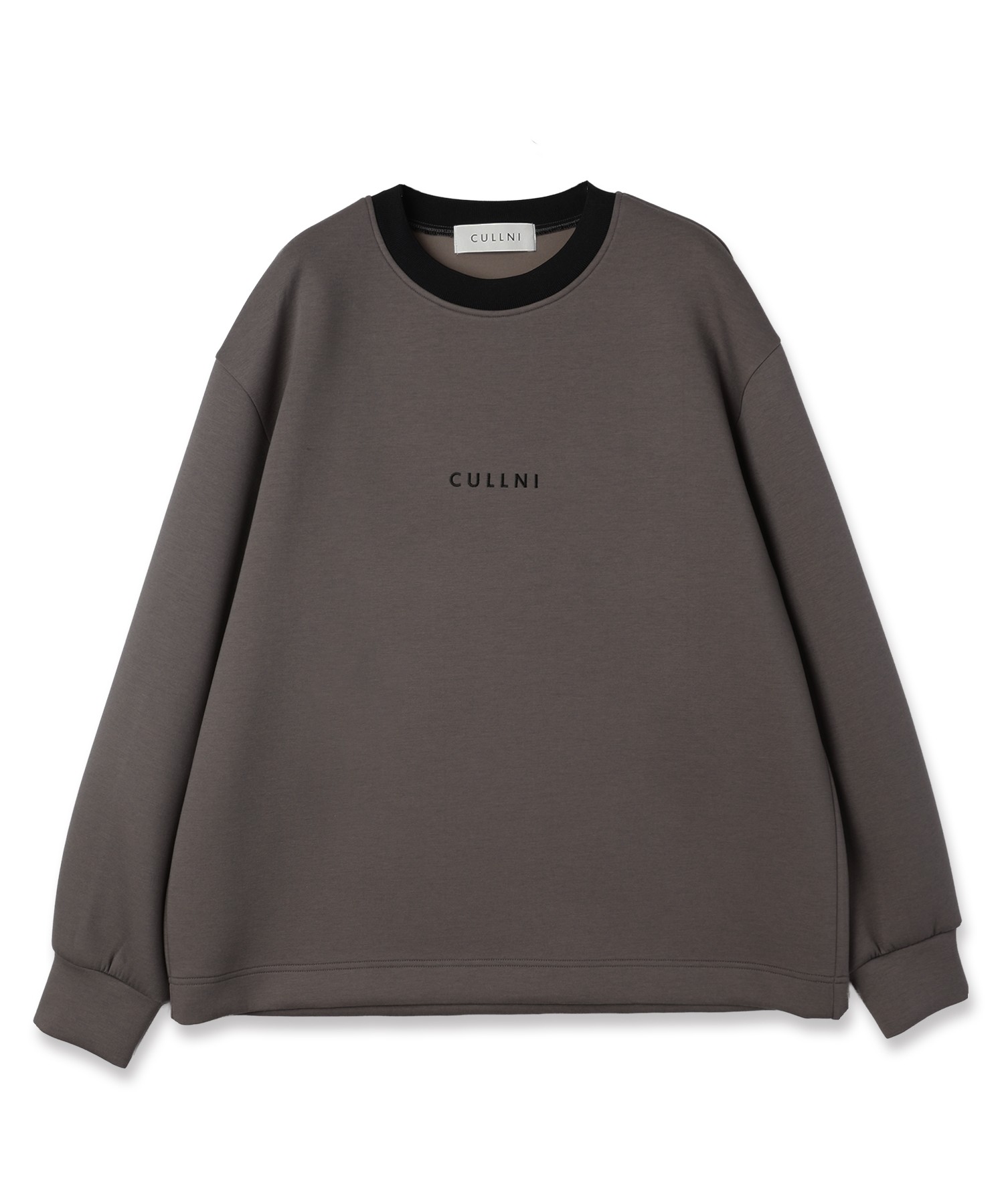 CULLNI Logo Embroidery Long Sleeve Pullover