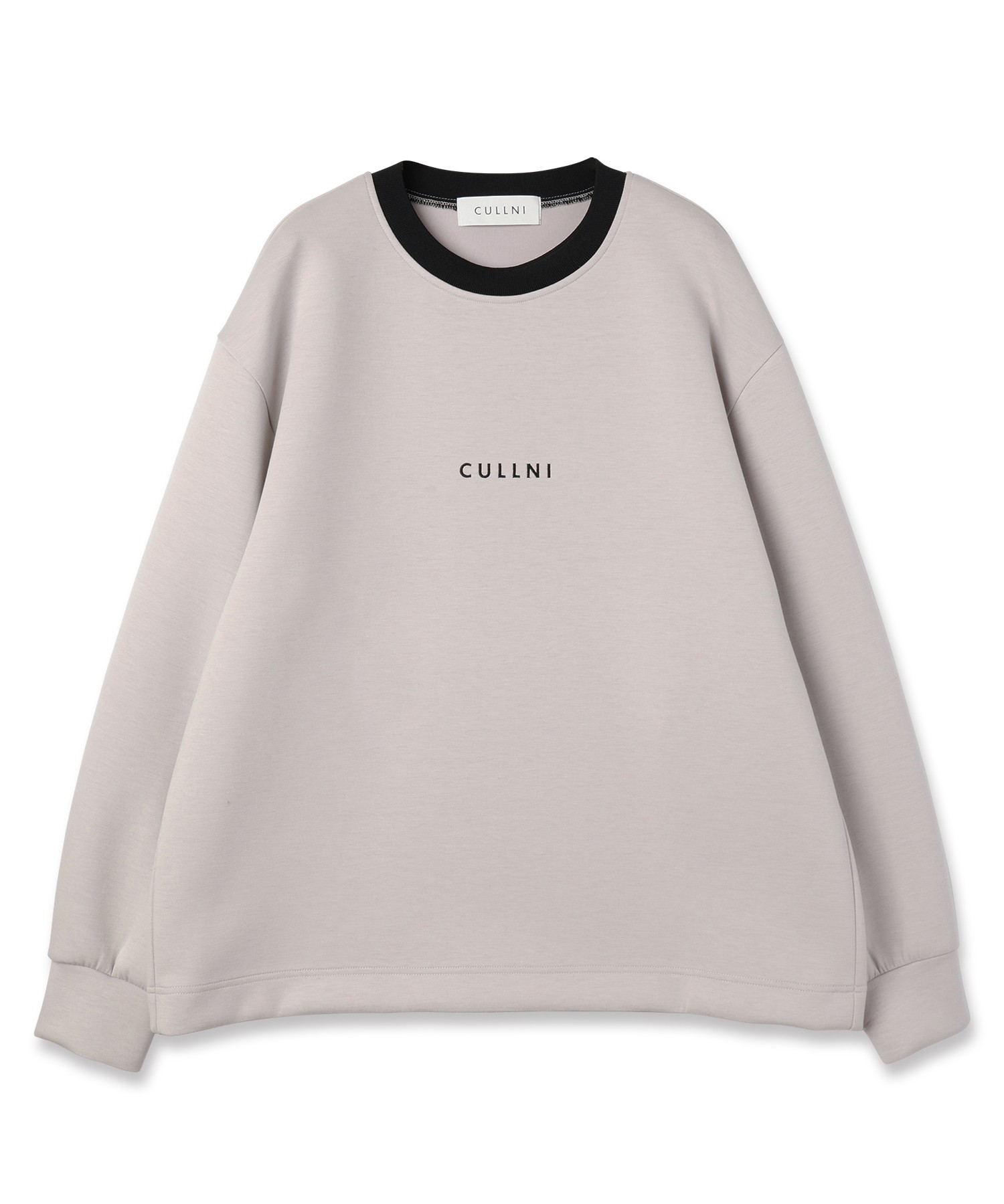 CULLNI Logo Embroidery Long Sleeve Pullover