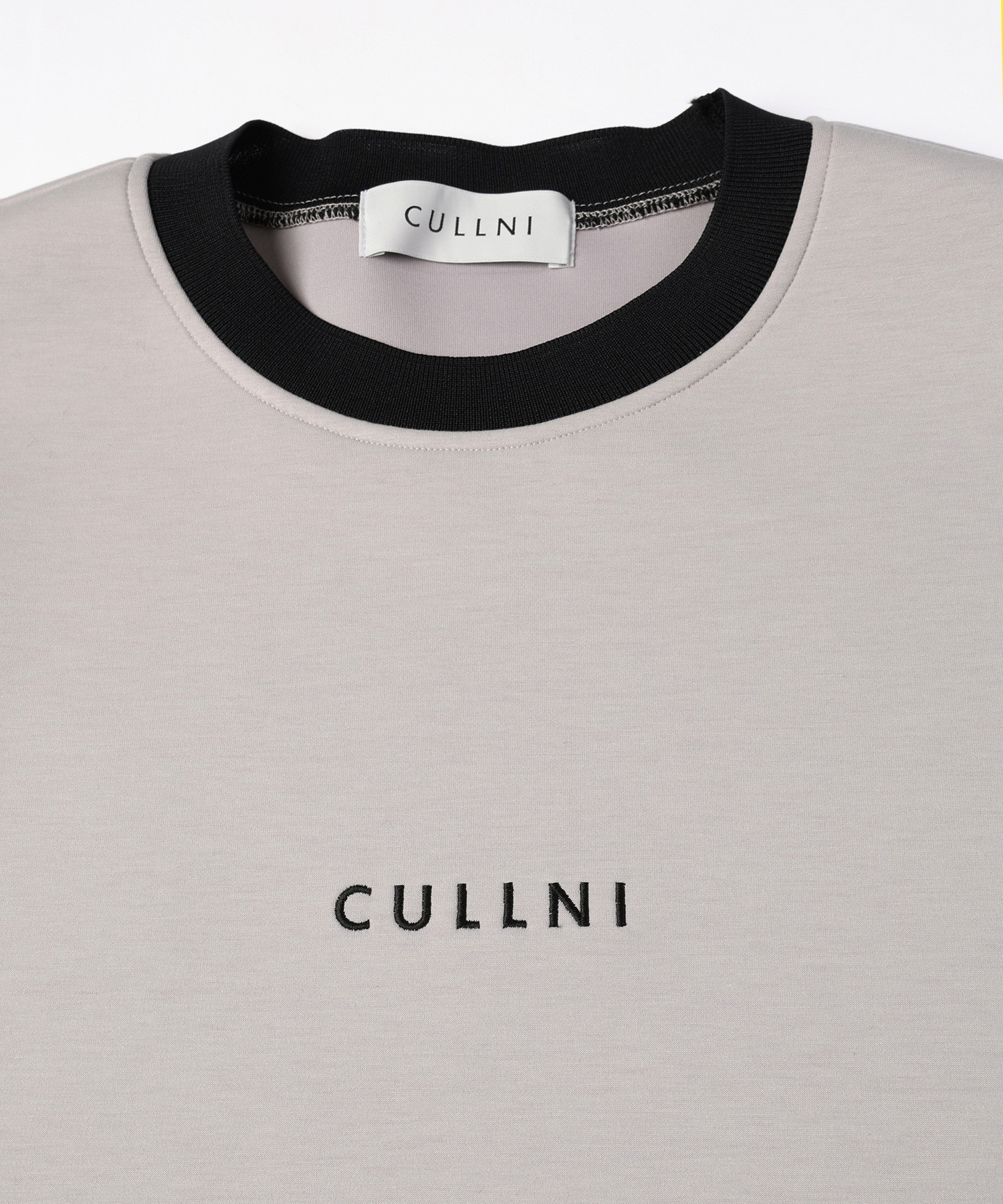 CULLNI Logo Embroidery Long Sleeve Pullover