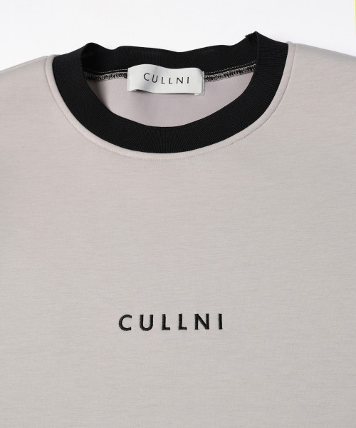 CULLNI Logo Embroidery Long Sleeve Pullover