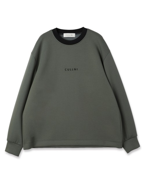 CULLNI Logo Embroidery Long Sleeve Pullover