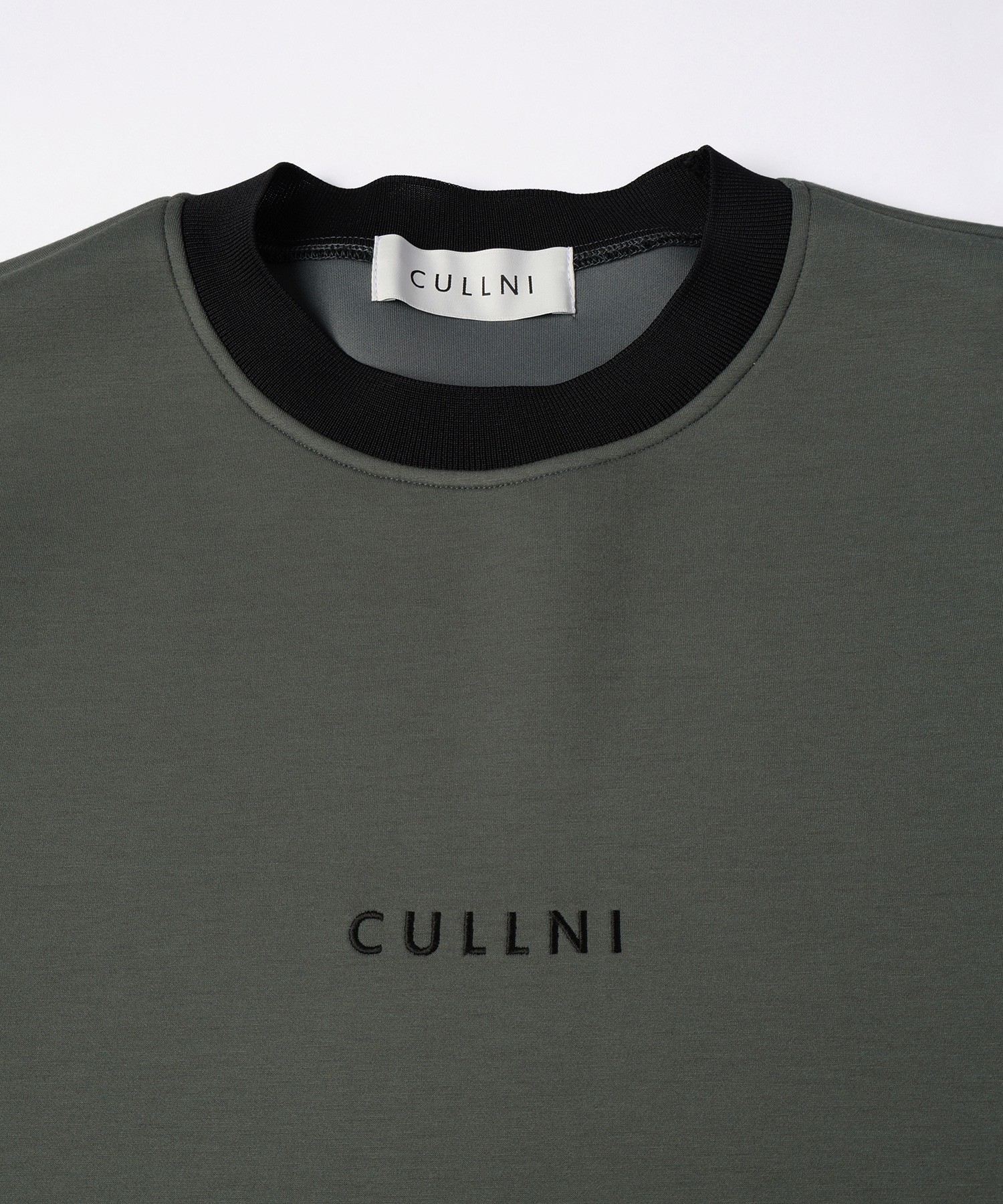 CULLNI Logo Embroidery Long Sleeve Pullover