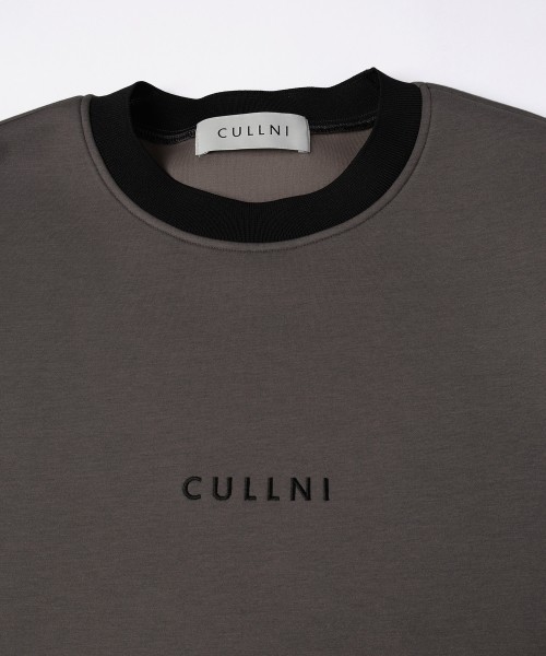 CULLNI Logo Embroidery Long Sleeve Pullover