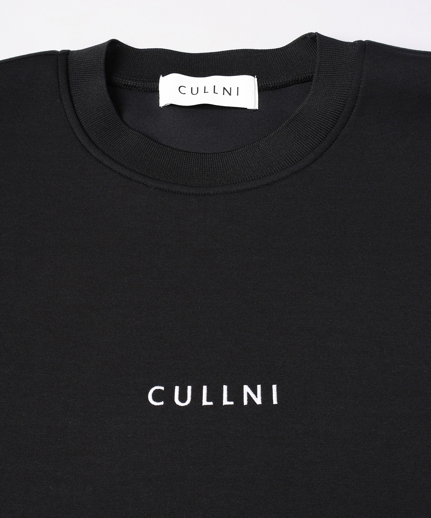 CULLNI Logo Embroidery Long Sleeve Pullover