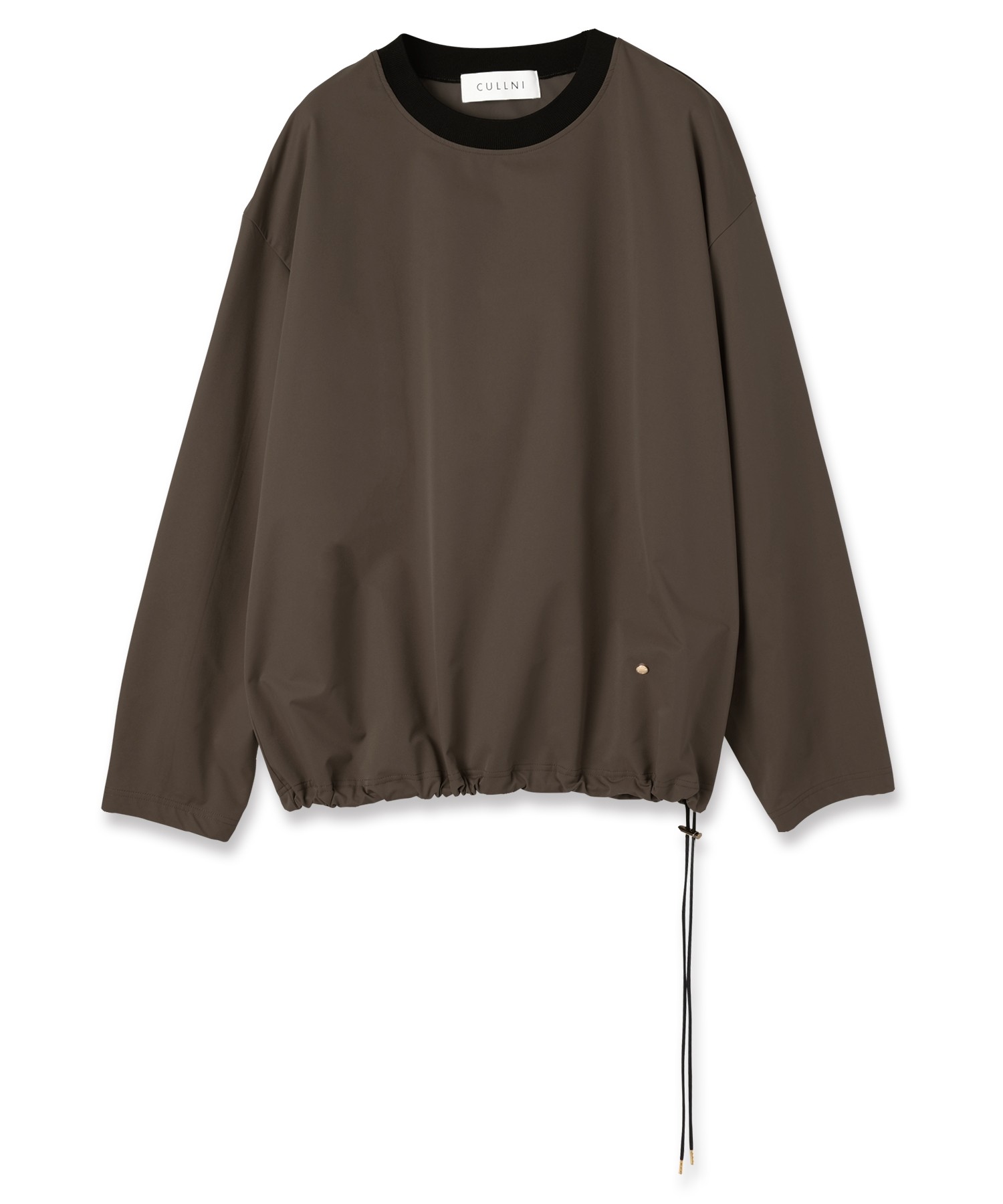 Stretch Double Cloth Drawstring Pullover