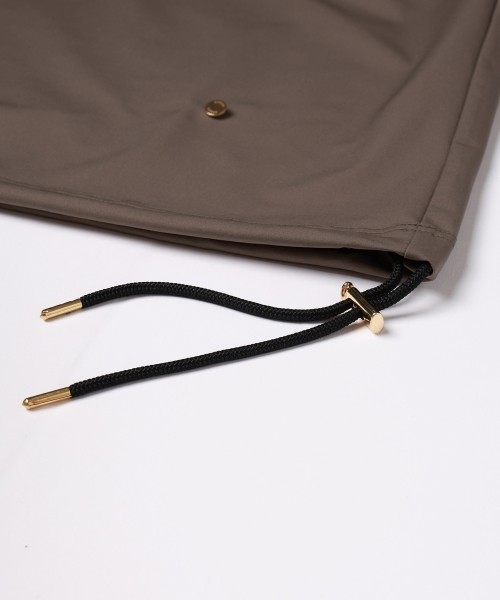 Stretch Double Cloth Drawstring Pullover