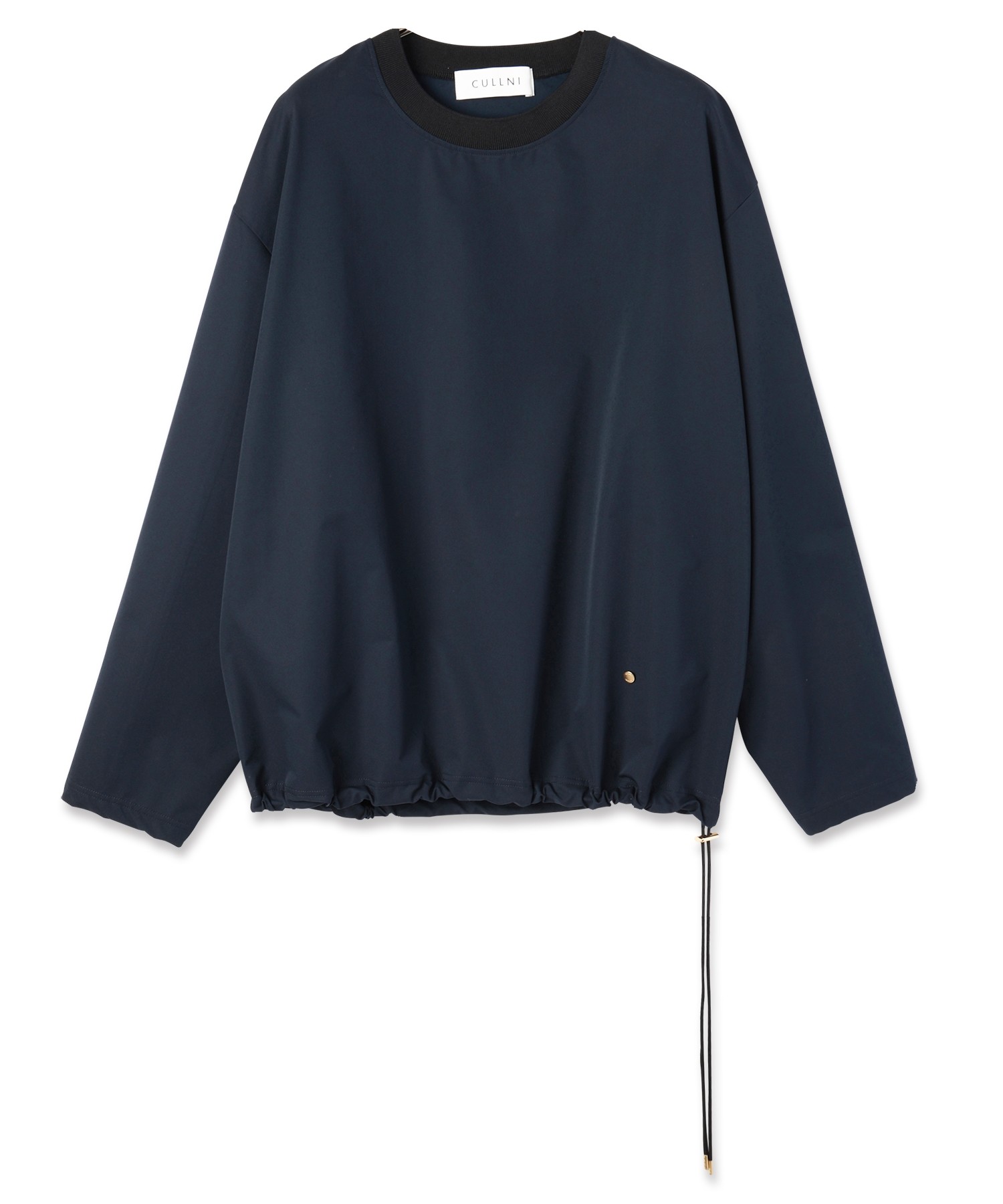 Stretch Double Cloth Drawstring Pullover