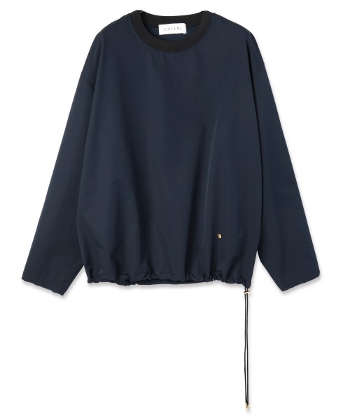 Stretch Double Cloth Drawstring Pullover