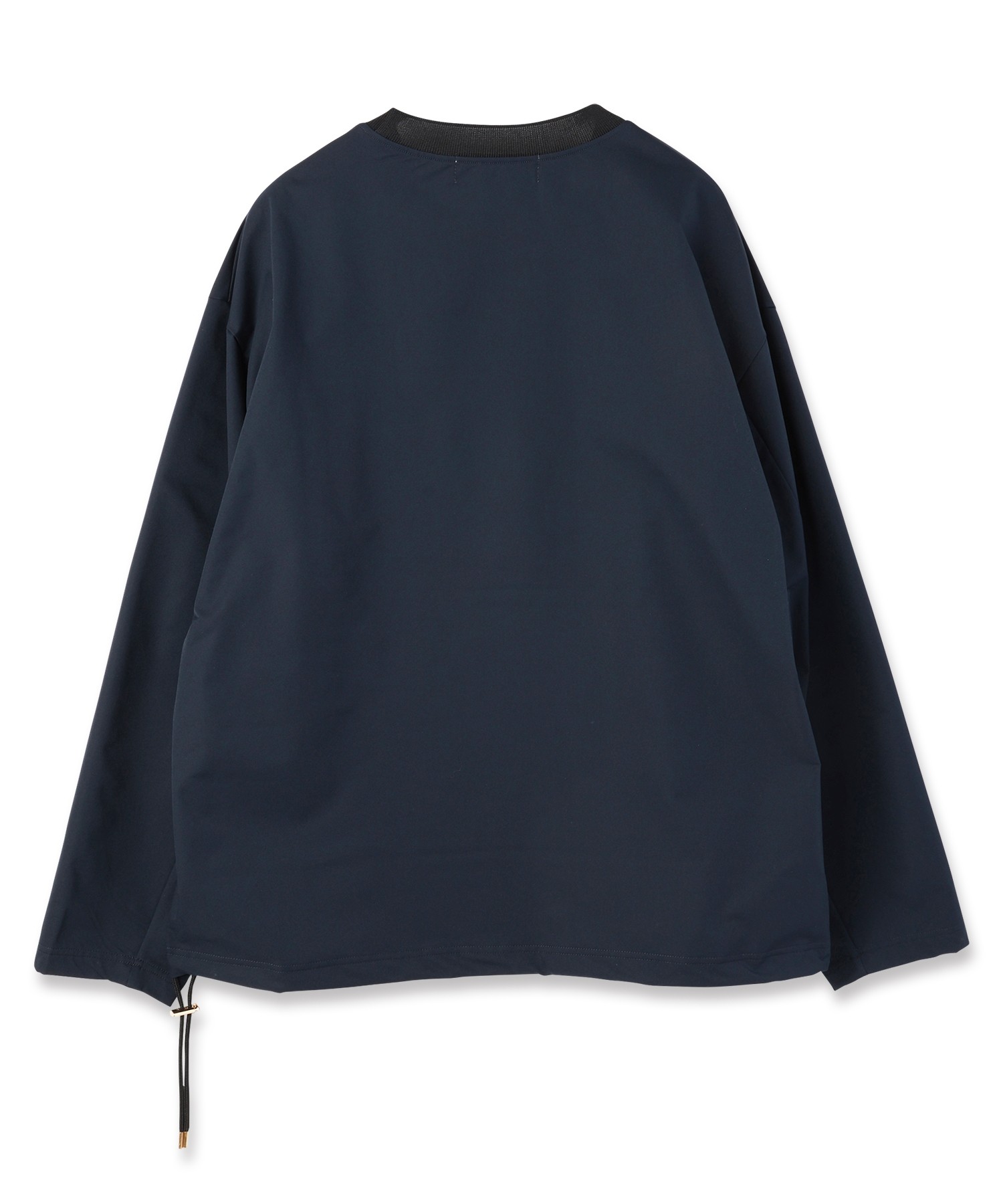 Stretch Double Cloth Drawstring Pullover