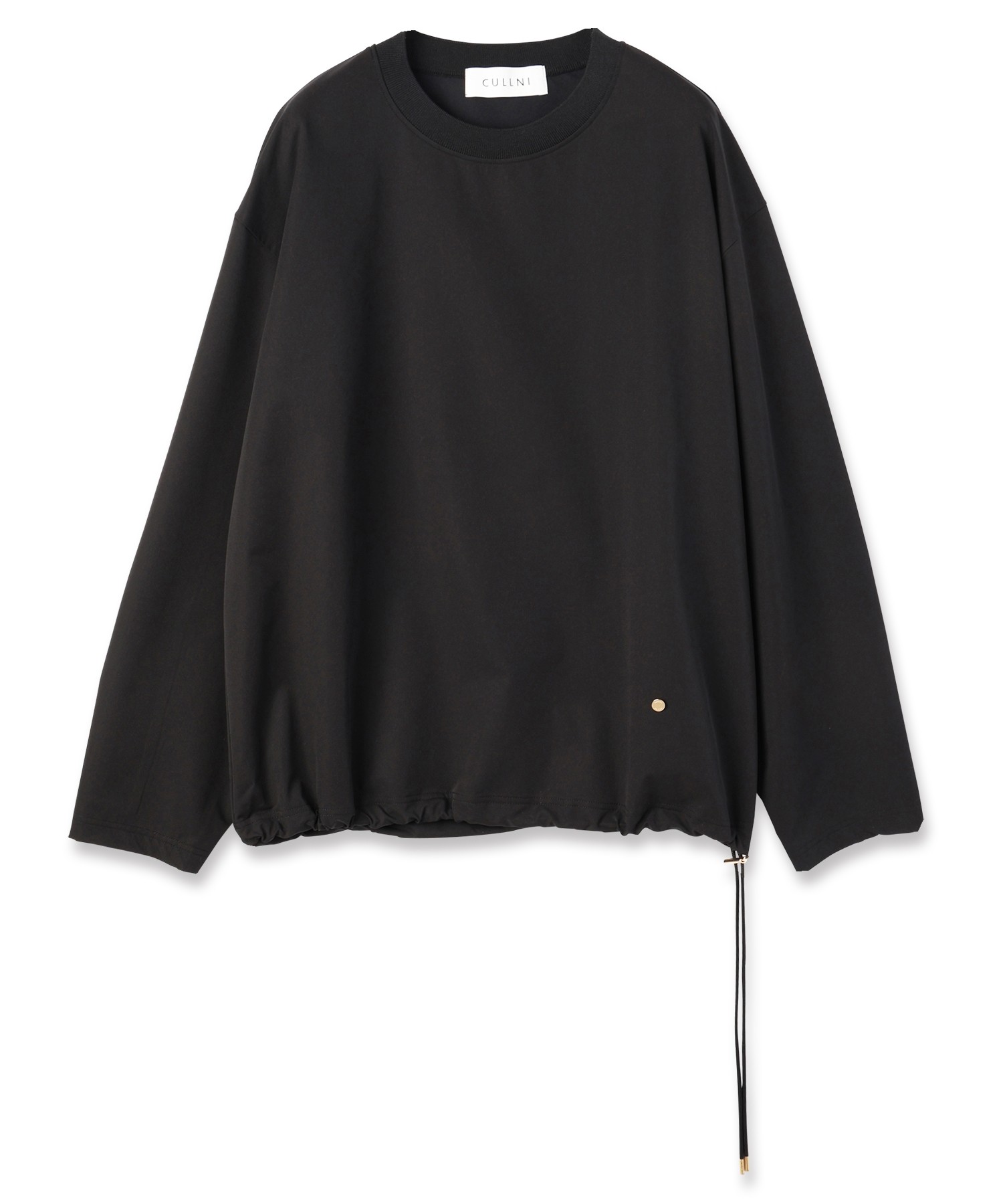Stretch Double Cloth Drawstring Pullover