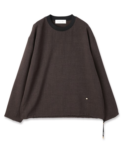 Glen Check Drawstring Pullover