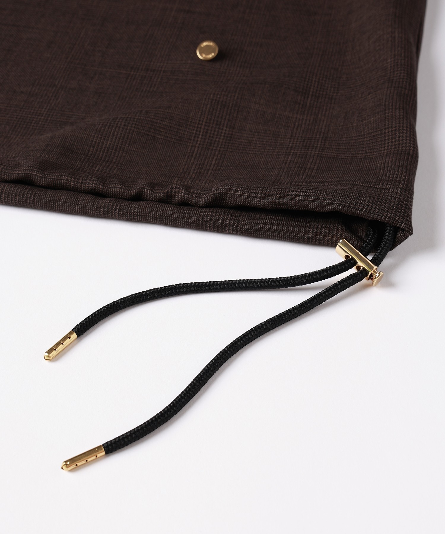 Glen Check Drawstring Pullover