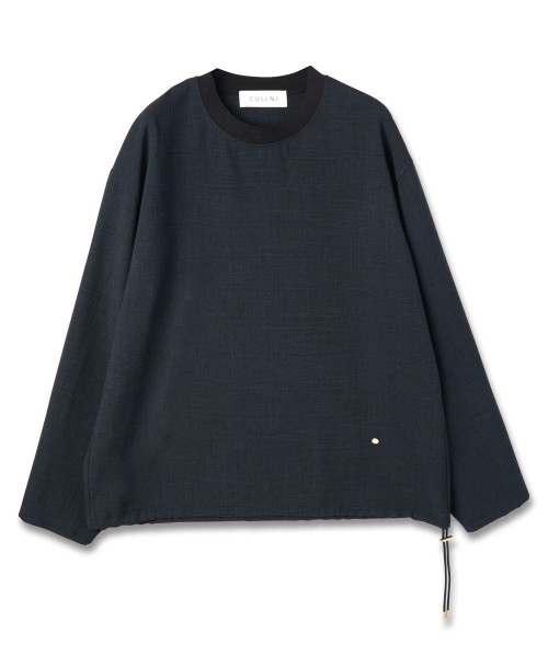 Glen Check Drawstring Pullover