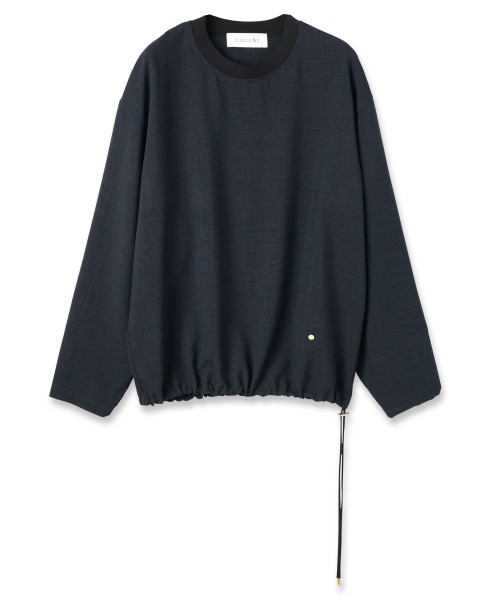 Glen Check Drawstring Pullover