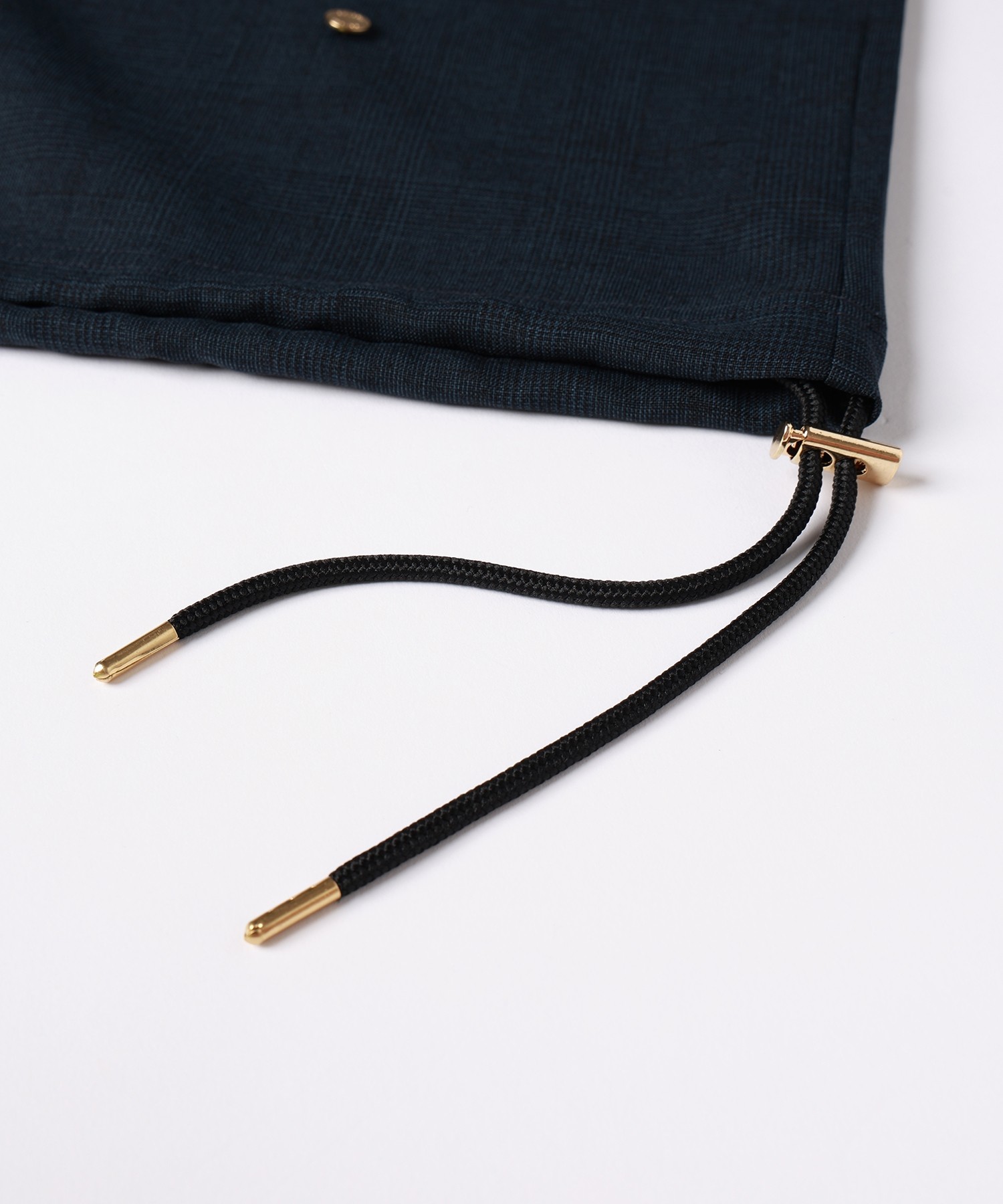 Glen Check Drawstring Pullover