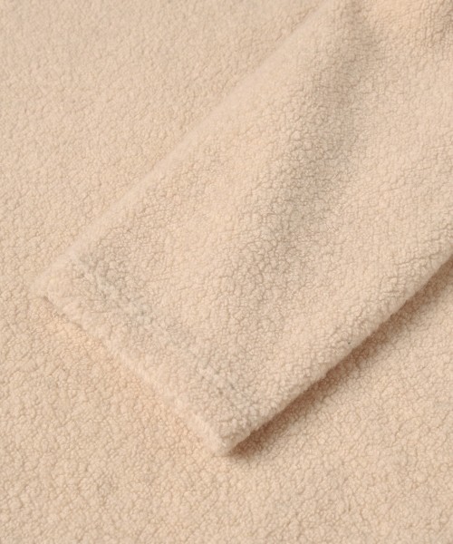 Curling Boa Drawstring Pullover