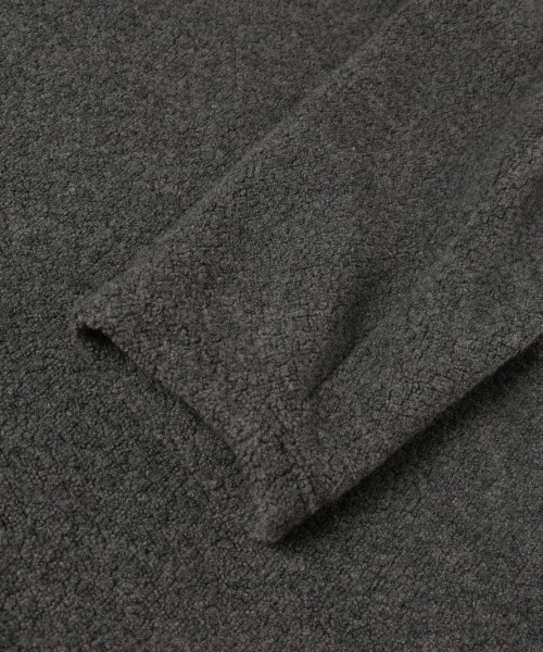 Curling Boa Drawstring Pullover