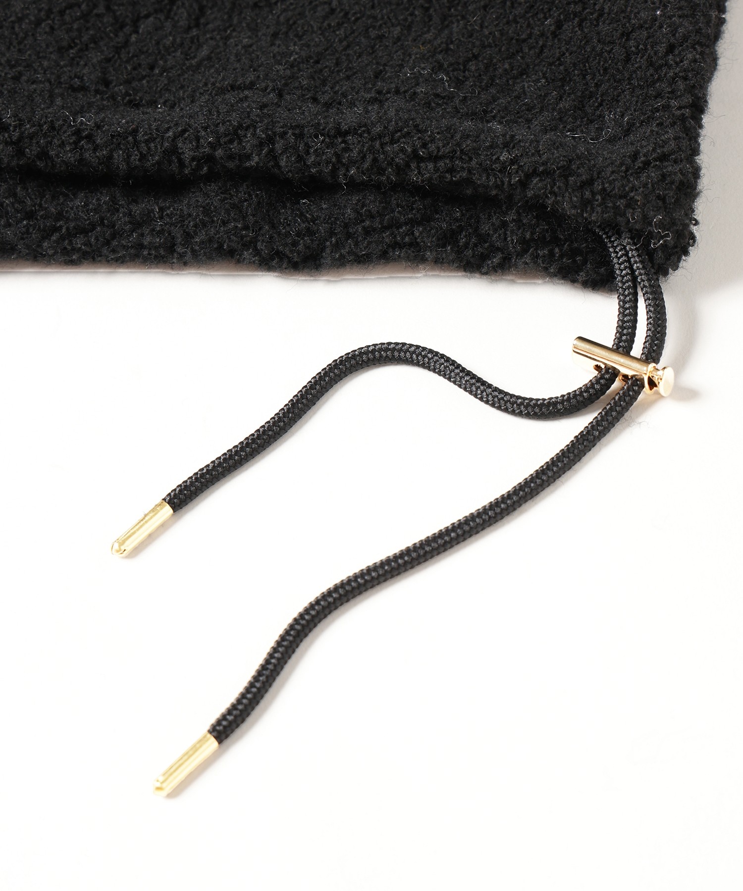 Curling Boa Drawstring Pullover