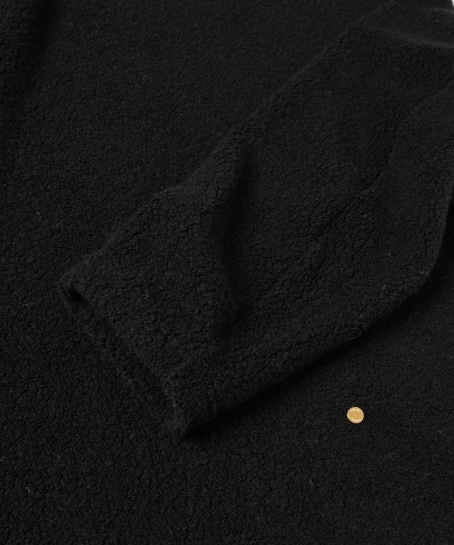 Curling Boa Drawstring Pullover