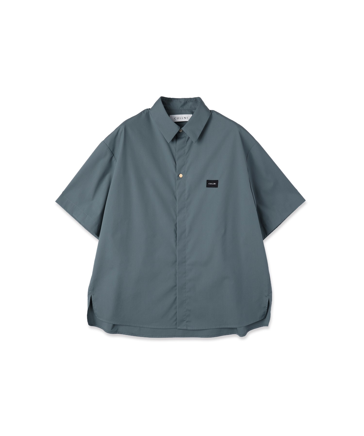 High Count Broadcloth Embroidery Patch Short Sleeve Shirt