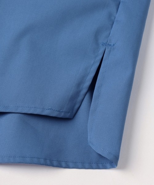 High Count Broadcloth Embroidery Patch Short Sleeve Shirt