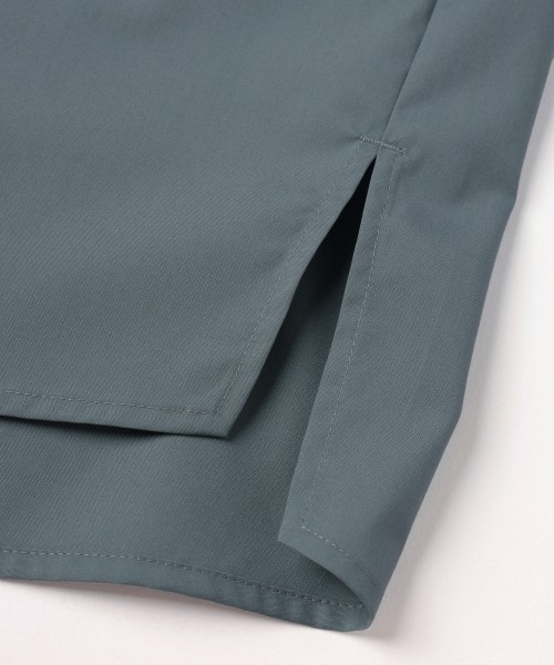 High Count Broadcloth Embroidery Patch Short Sleeve Shirt