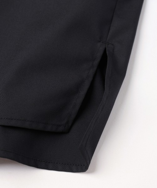 High Count Broadcloth Embroidery Patch Short Sleeve Shirt