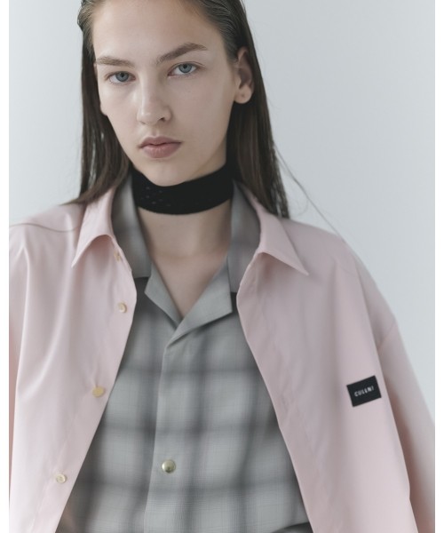 High Count Broadcloth Embroidery Patch Short Sleeve Shirt