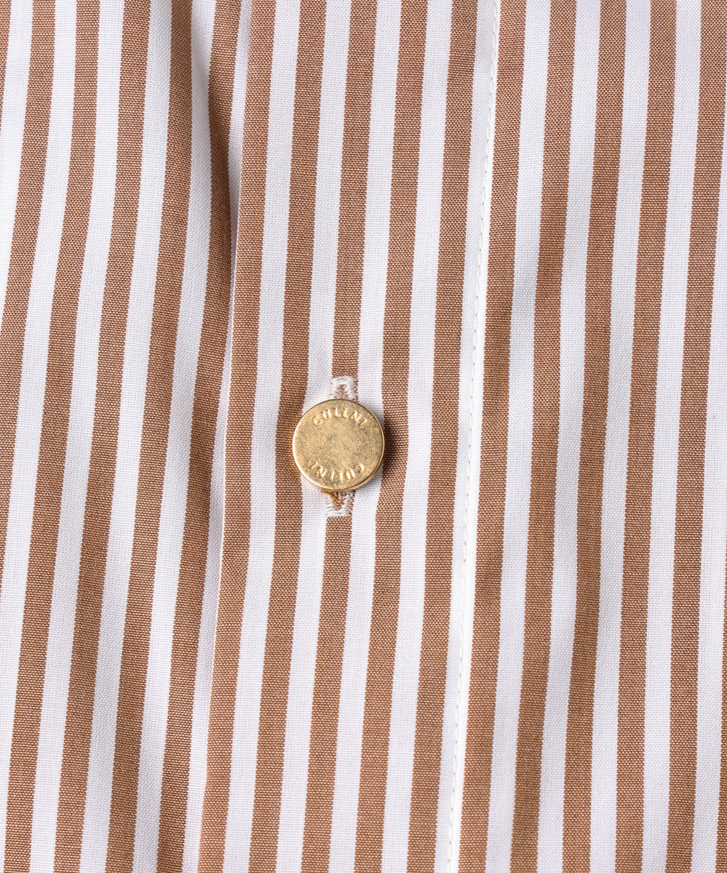 High Count Broad Embroidery Patch Short Sleeve Stripe Shirt