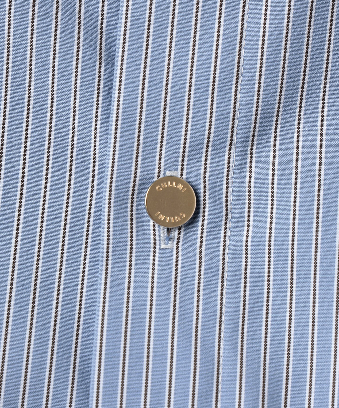 High Count Broad Embroidery Patch Short Sleeve Stripe Shirt