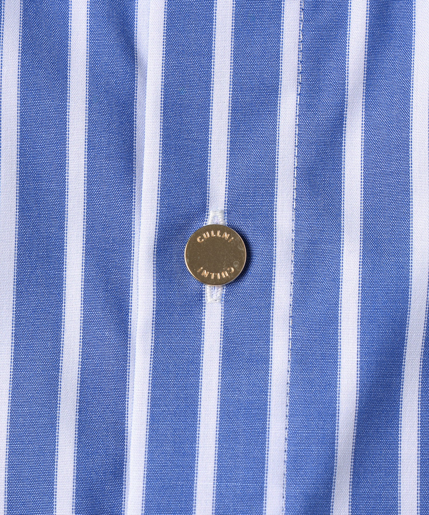 High Count Broad Embroidery Patch Short Sleeve Stripe Shirt