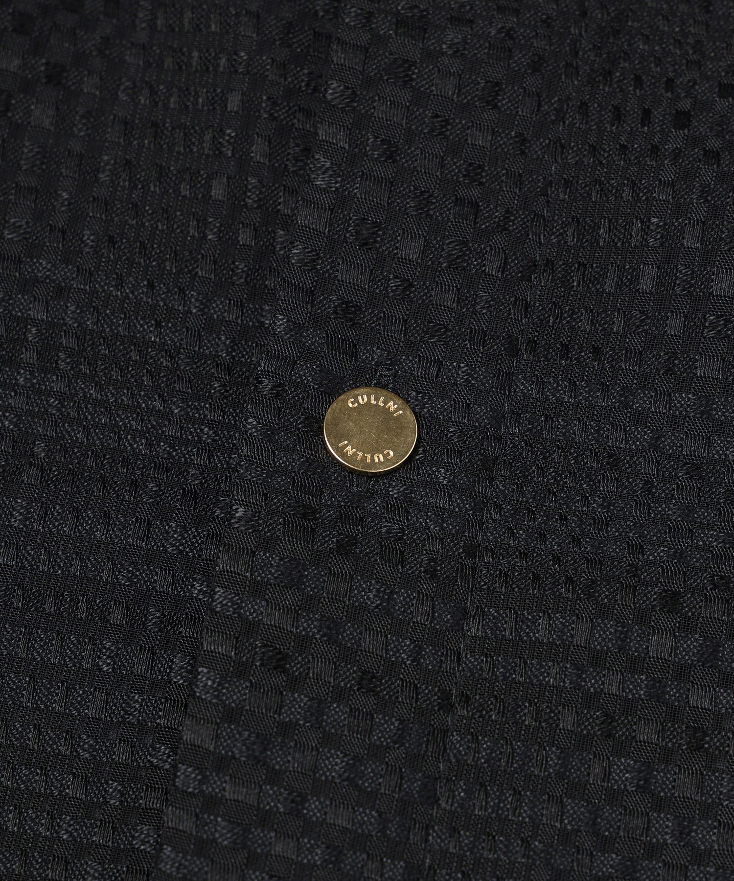 Sheer Tile Check Chin Tab Shirt