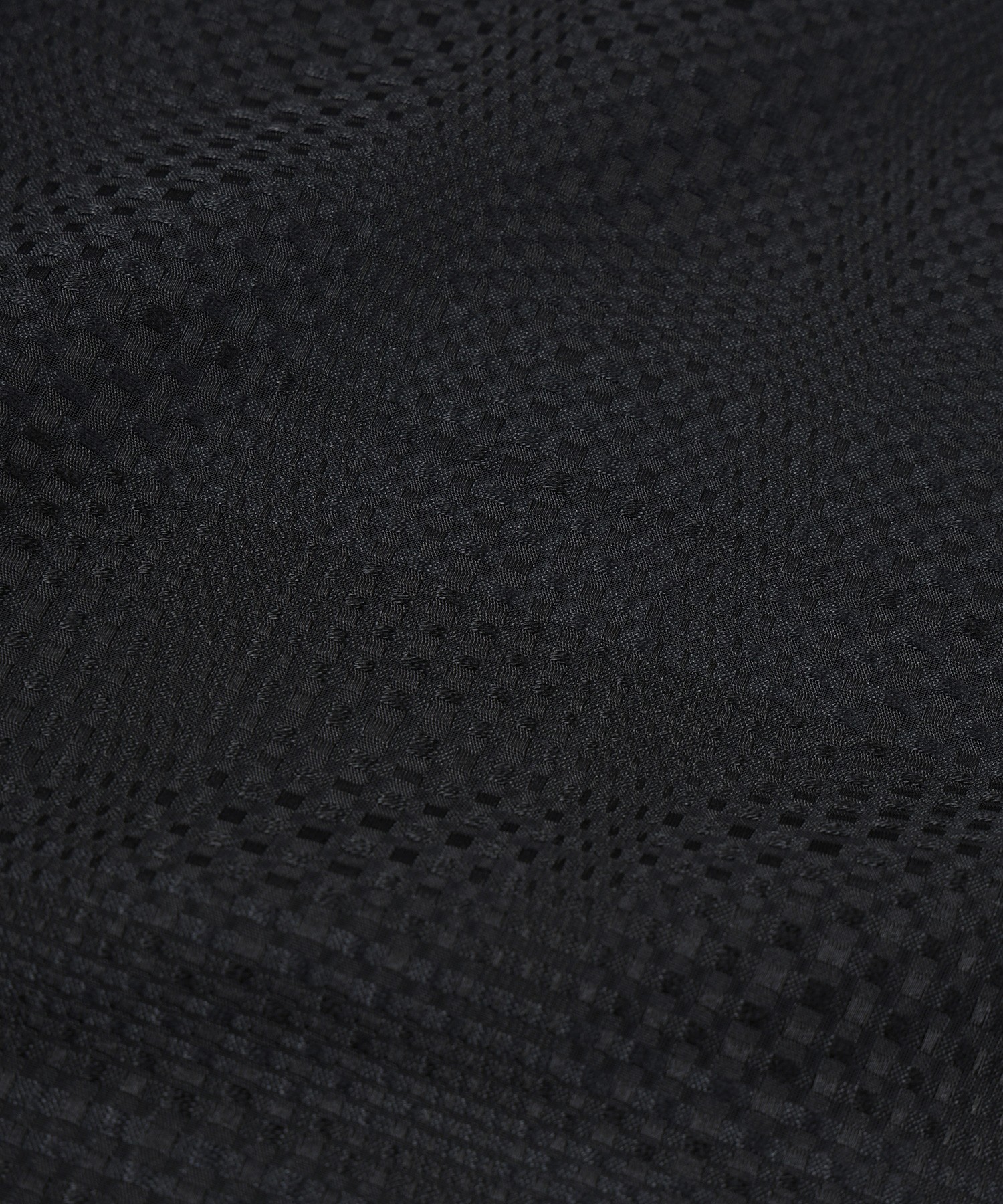 Sheer Tile Check Chin Tab Shirt