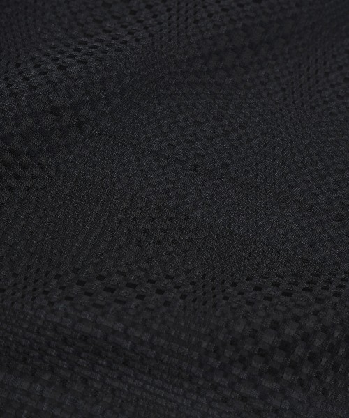 Sheer Tile Check Chin Tab Shirt