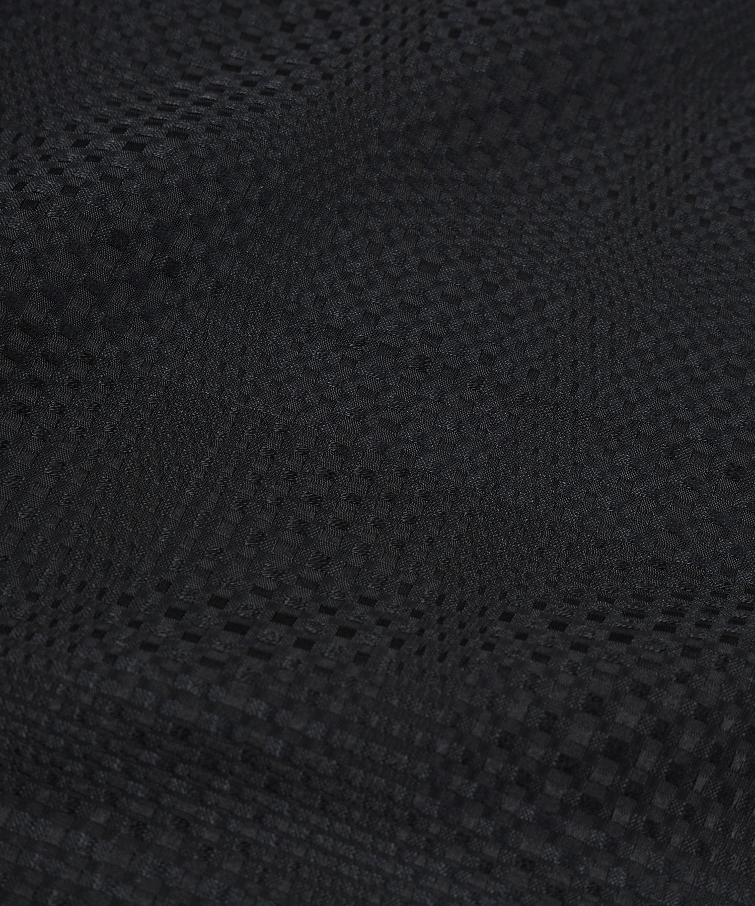 Sheer Tile Check Chin Tab Shirt