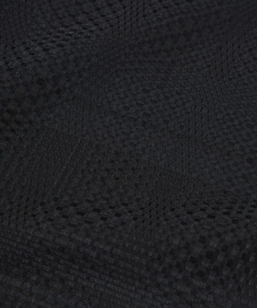 Sheer Tile Check Chin Tab Shirt